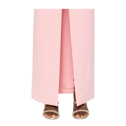Strapless Pink Maxi Dress