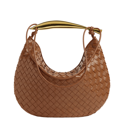 Sardine Large Leather Shoulder Bags - Brown