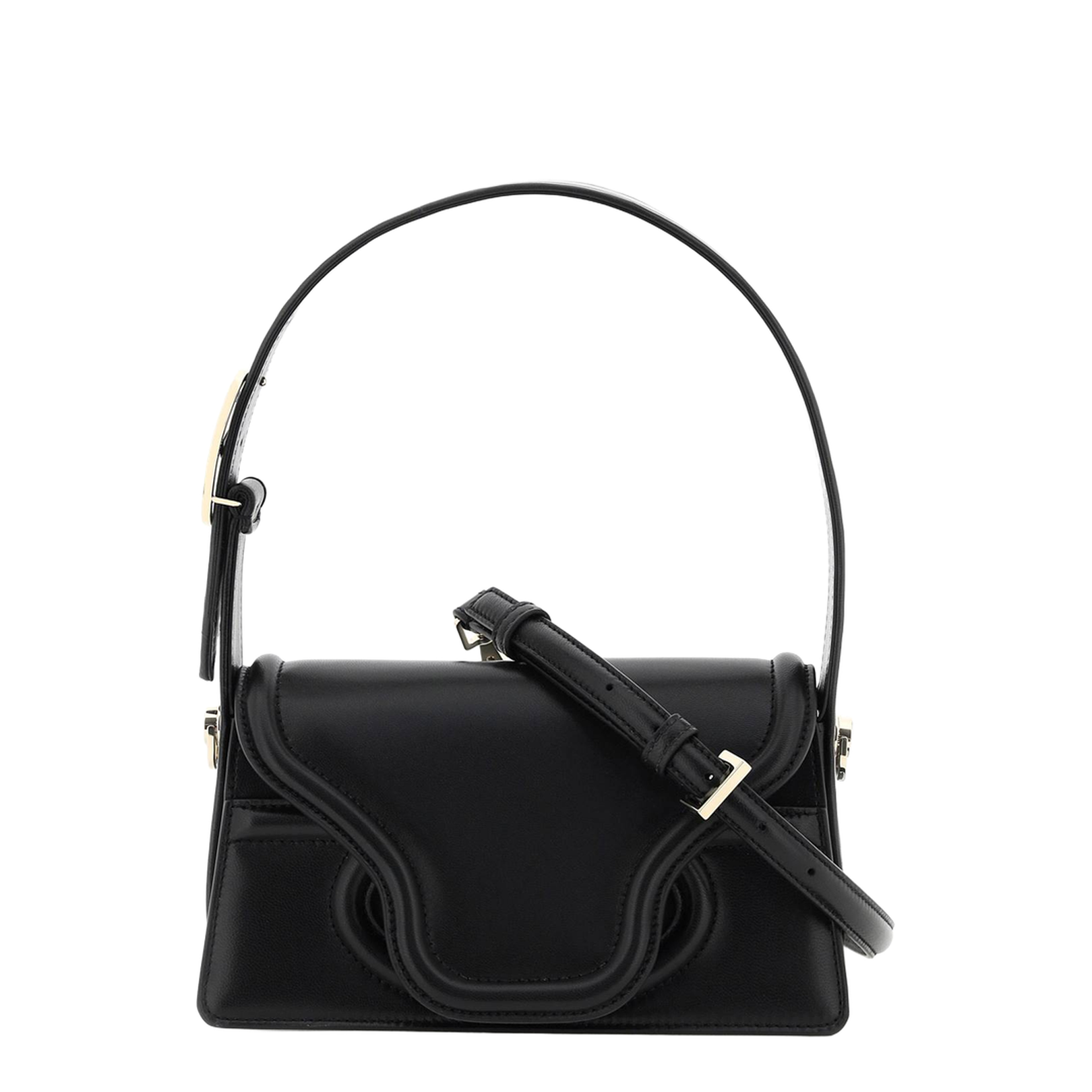 Black Leather Shoulder Bag