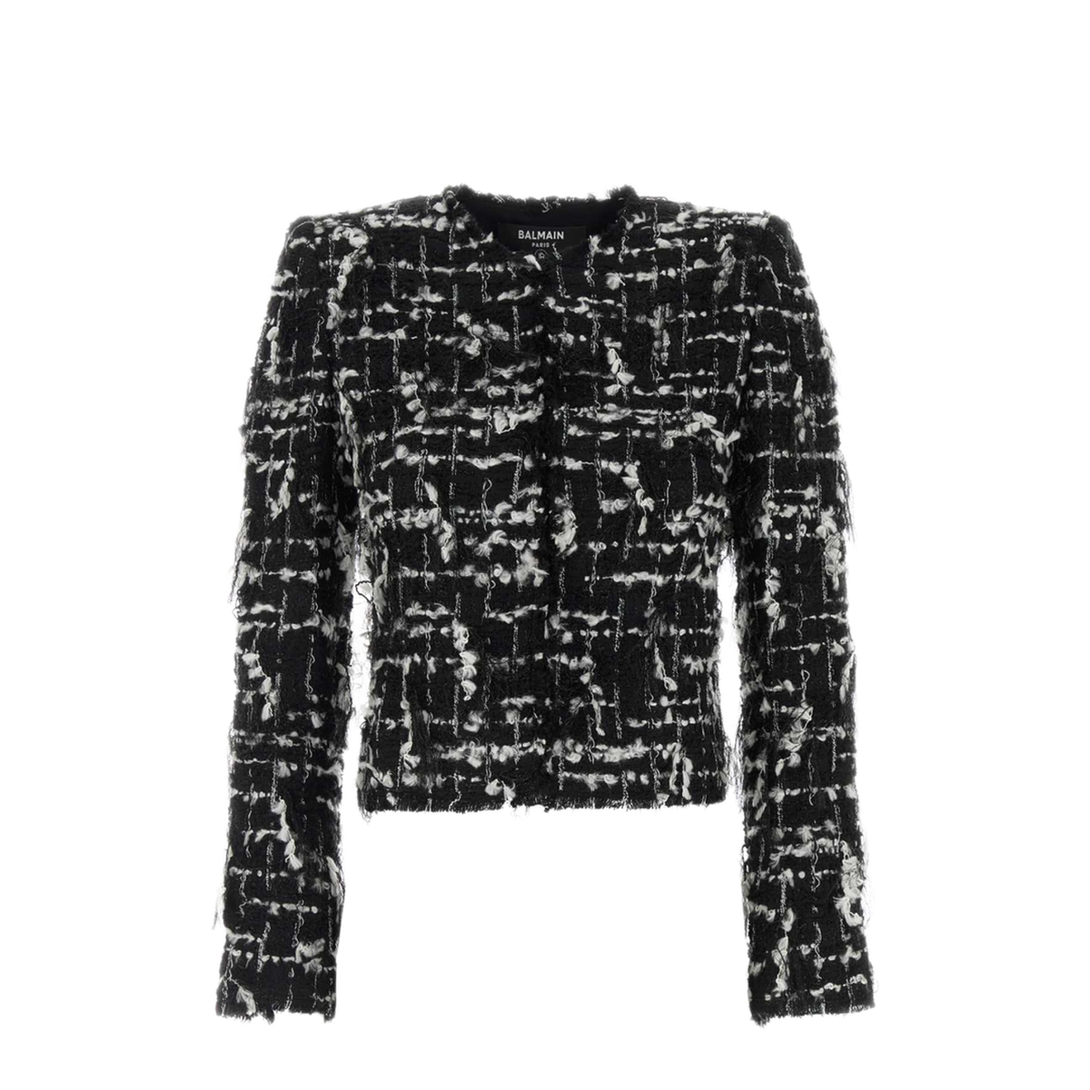 MAYFEYR - Balmain - Two Tone Tweed Blazer - HF1SC311XM09EAB
