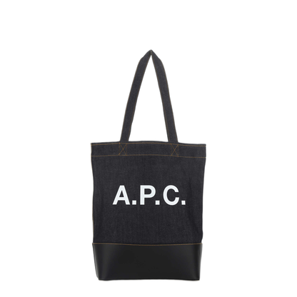 MAYFEYR - A.P.C. - Blue Denim And Leather Shopping Bag - CODDPM61444IAK
