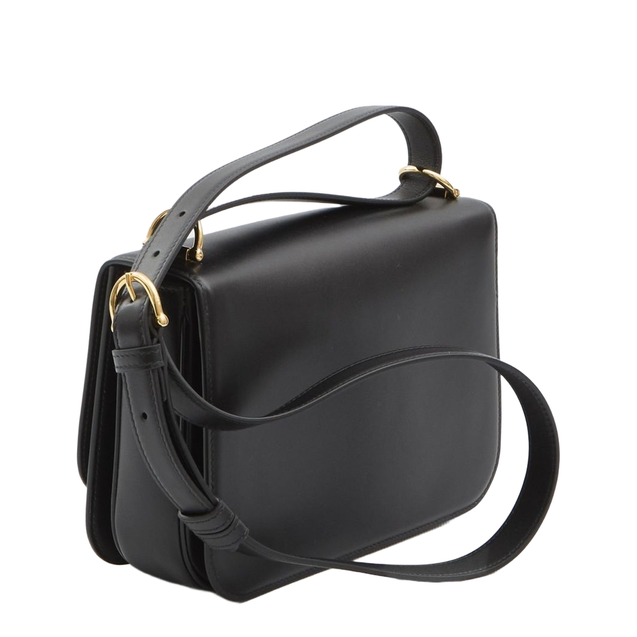 Siena Small Shoulder Bag in Black Leather