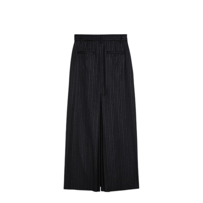 MAYFEYR - Department Five - Grey Pinstripe Wool Blend Skirt - DG0372TS0167927