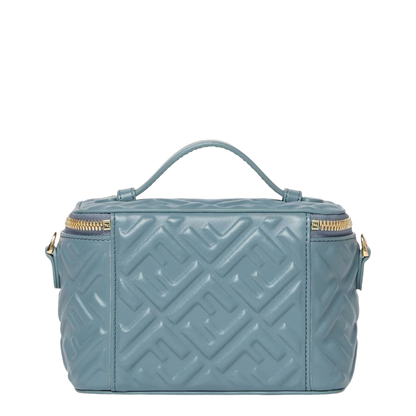 Vanity Crossbody Bag Leather Light Blue