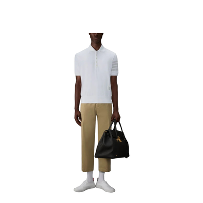 MAYFEYR - Thom Browne - Ottoman 4-Bar Top Polo - MJP236AJ0253100