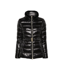 Belted High-Neck Down Jacket