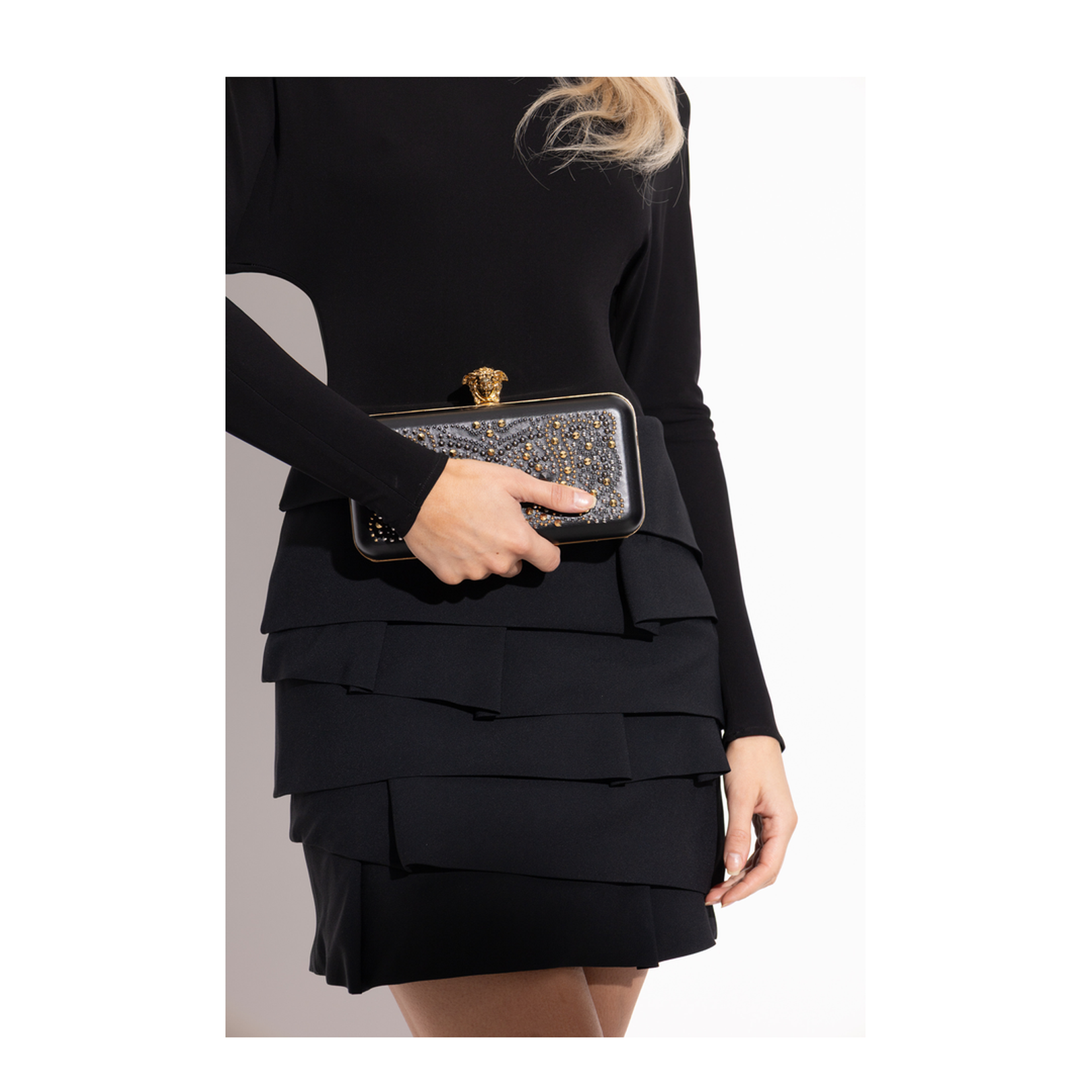 Clutch Bag with Appliqués