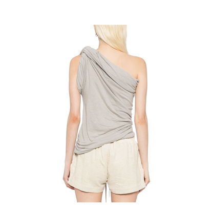 Twist Cotton Tank Top - Ivory