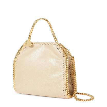 Falabella Mini Vegan Shaggy Deer Tote - Pyrite