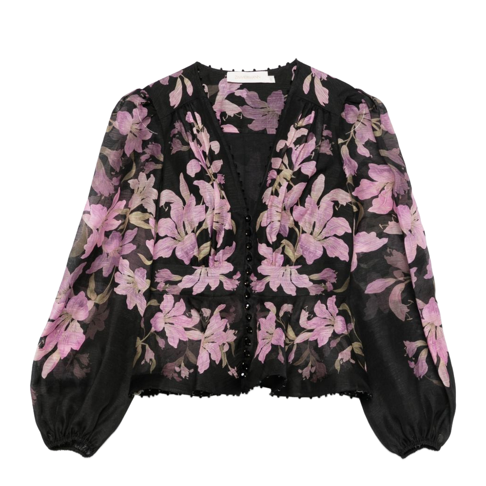 Black and Pink Dawning Blouse
