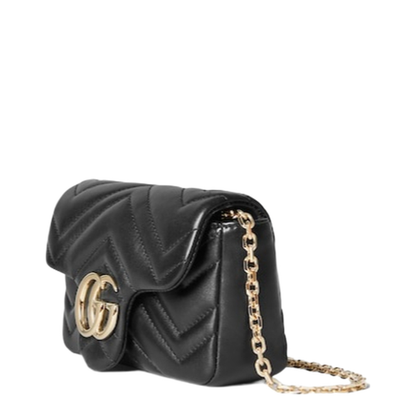 Marmont Mini Shoulder Bag in Black Leather