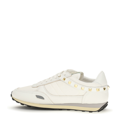 MAYFEYR - Valentino - Stud Up Sneakers In Leather And Nylon - 9Y0S0O23ZDLCP6