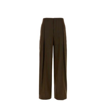 MAYFEYR - ALBERTA FERRETTI - Mud Twill Wide Leg Pant - A030366391102