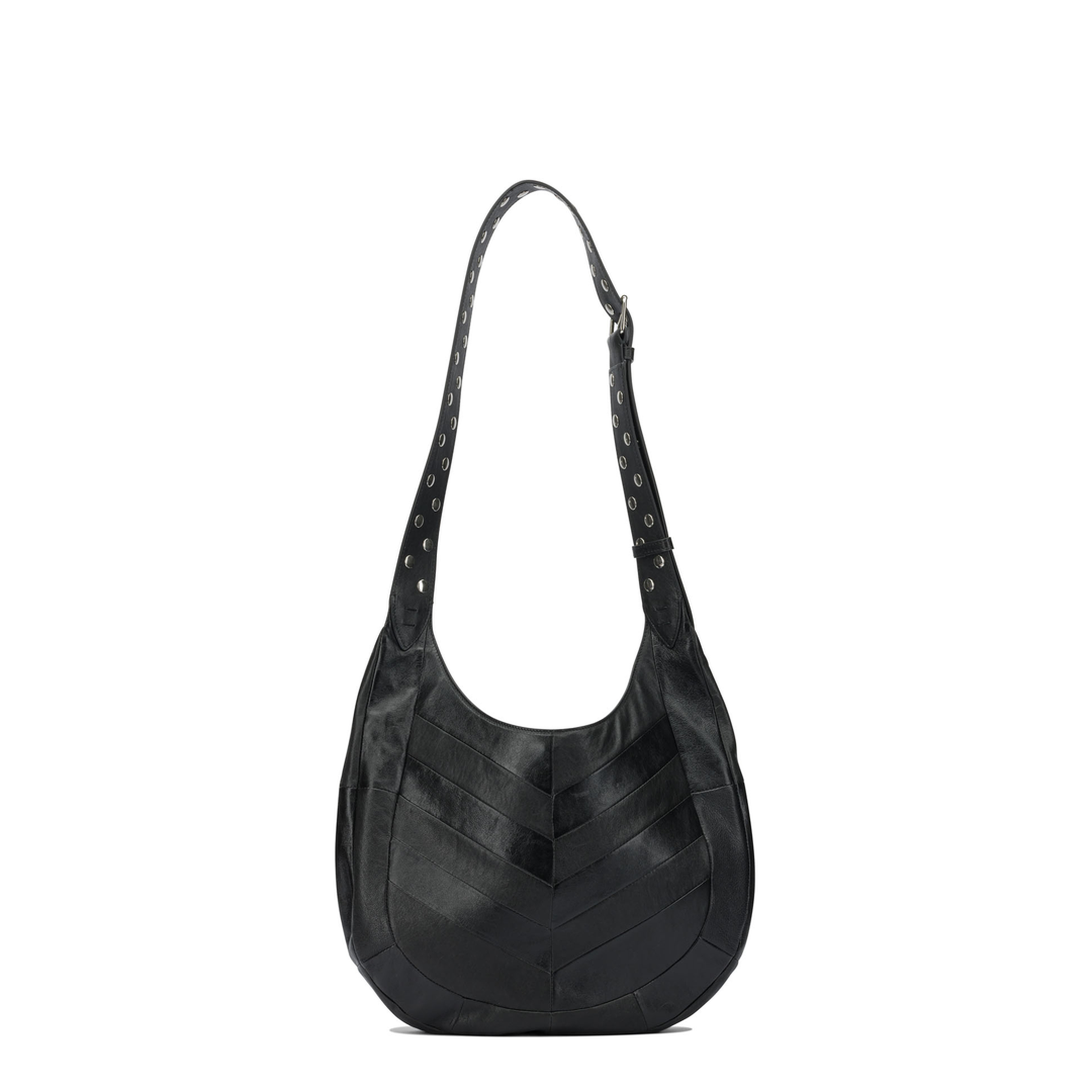 Hobo Bag Leather Black