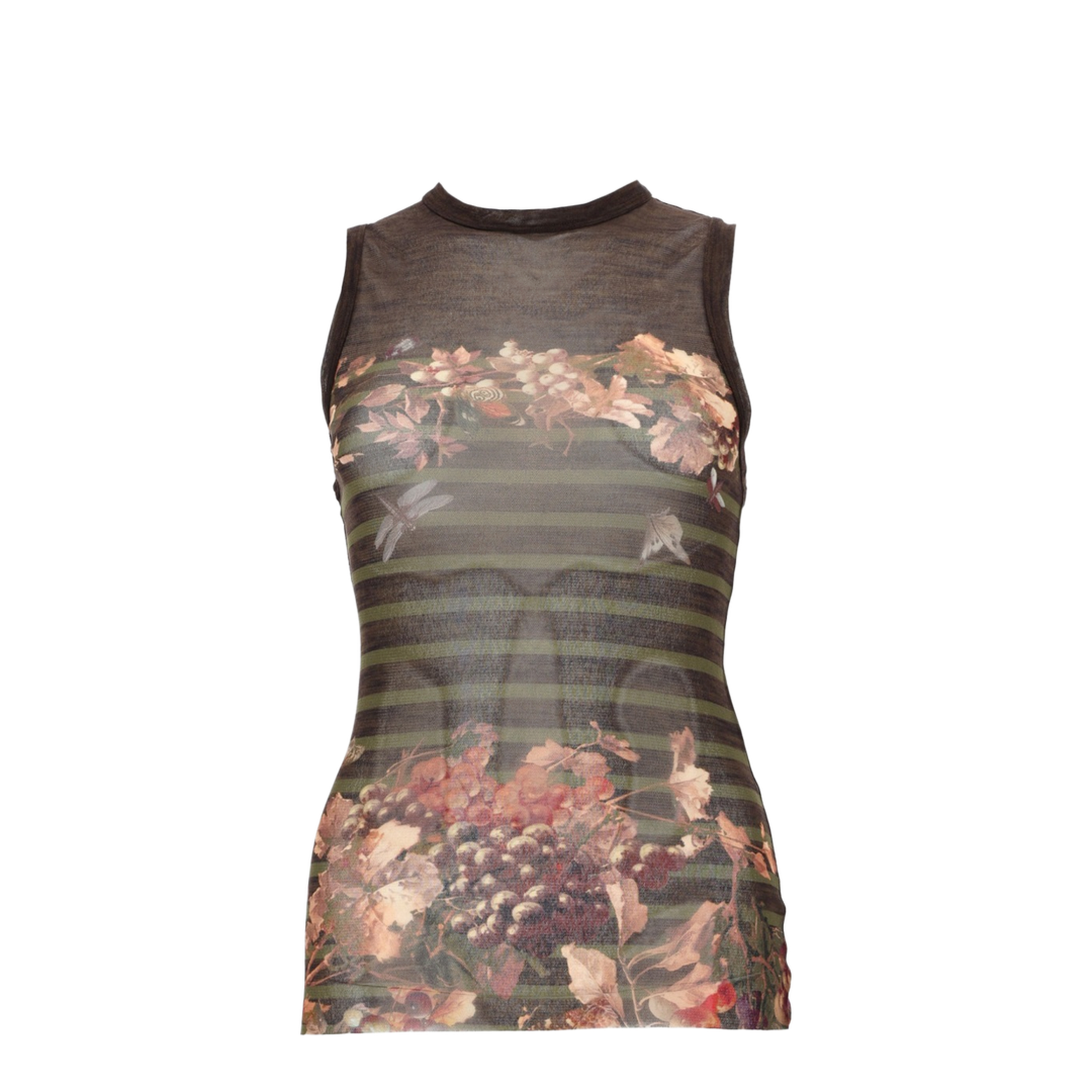 MAYFEYR - Jean Paul Gaultier - Mariniere Grape Print Top - TO418M014P4190