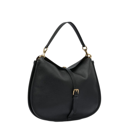 Extra-Large Calfskin Shoulder Bag - Black