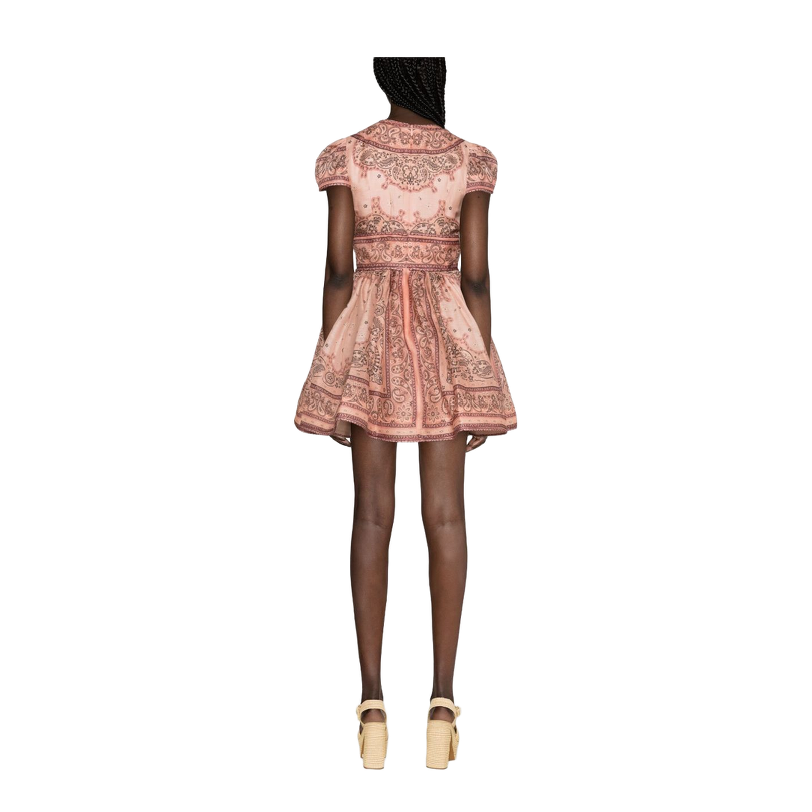 Pink Bandana Print Mini Dress