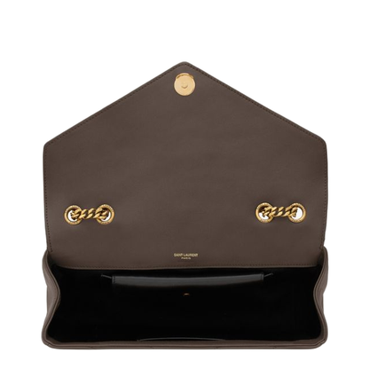 Loulou Medium MATELASSÉ Shoulder Bag Grey