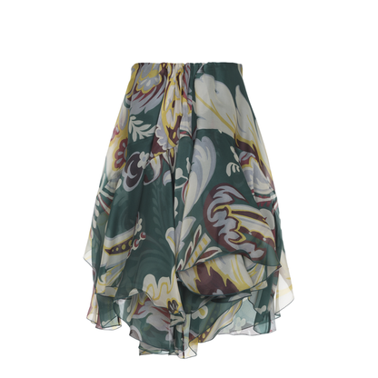 MAYFEYR - Etro - Asymmetric Mini Skirt - WRFA017199SP1I8