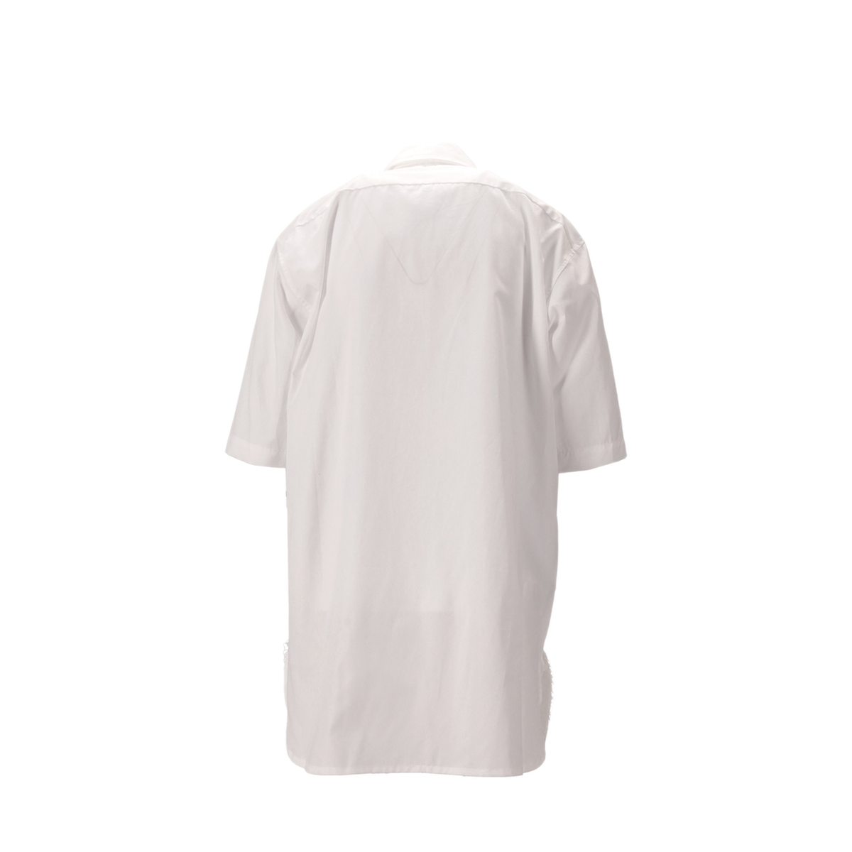 MAYFEYR - NICCOLÒ PASQUALETTI - Douglas Short Sleeved Shirt Cotton Poplin - NP07SH02ACOPOBIANCO