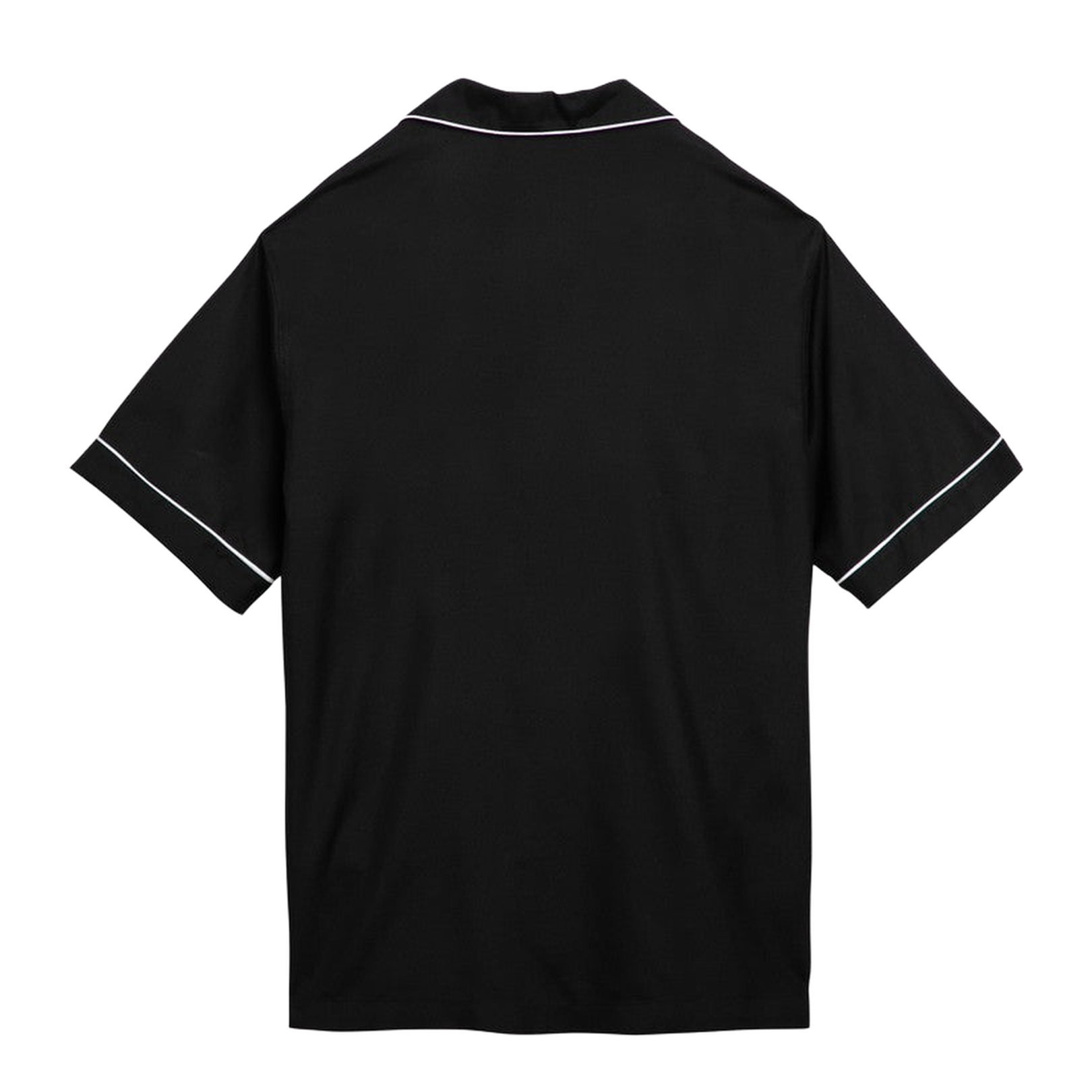 Black Silk Bowling Shirt