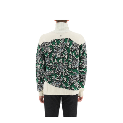 Jersey With Logo And Paisley Print