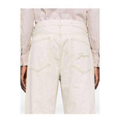 Straight de-Nîmes Denim Pants