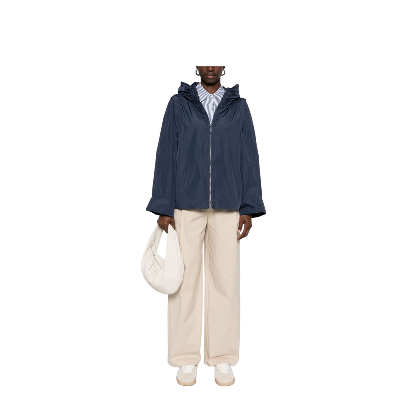 Hooded Blouson Jacket