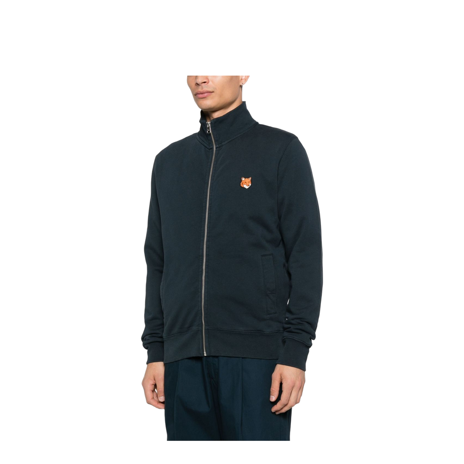 Fox Head Cotton Zipped Sweatshirt