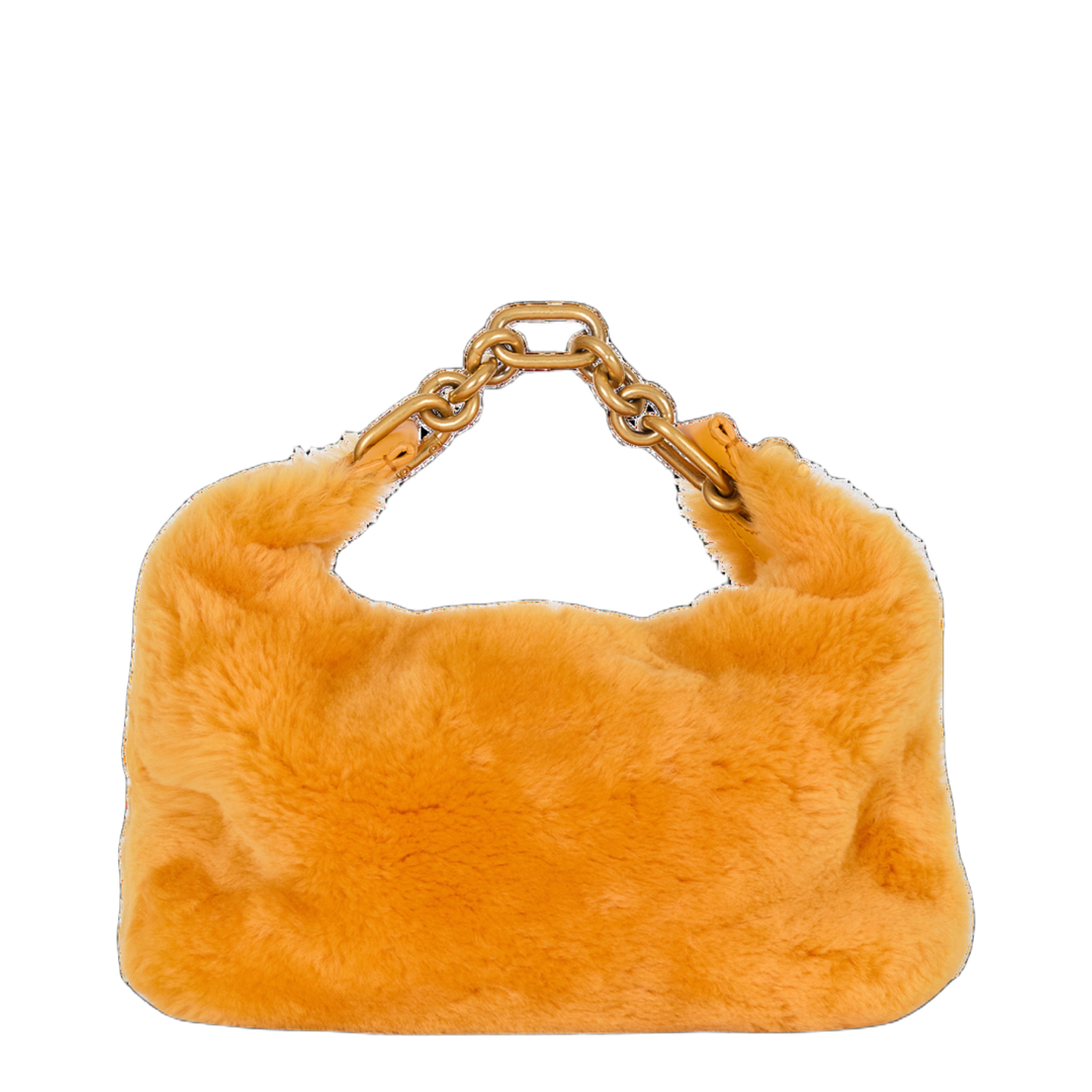 Mini Sync Bag in Shearling - Gold
