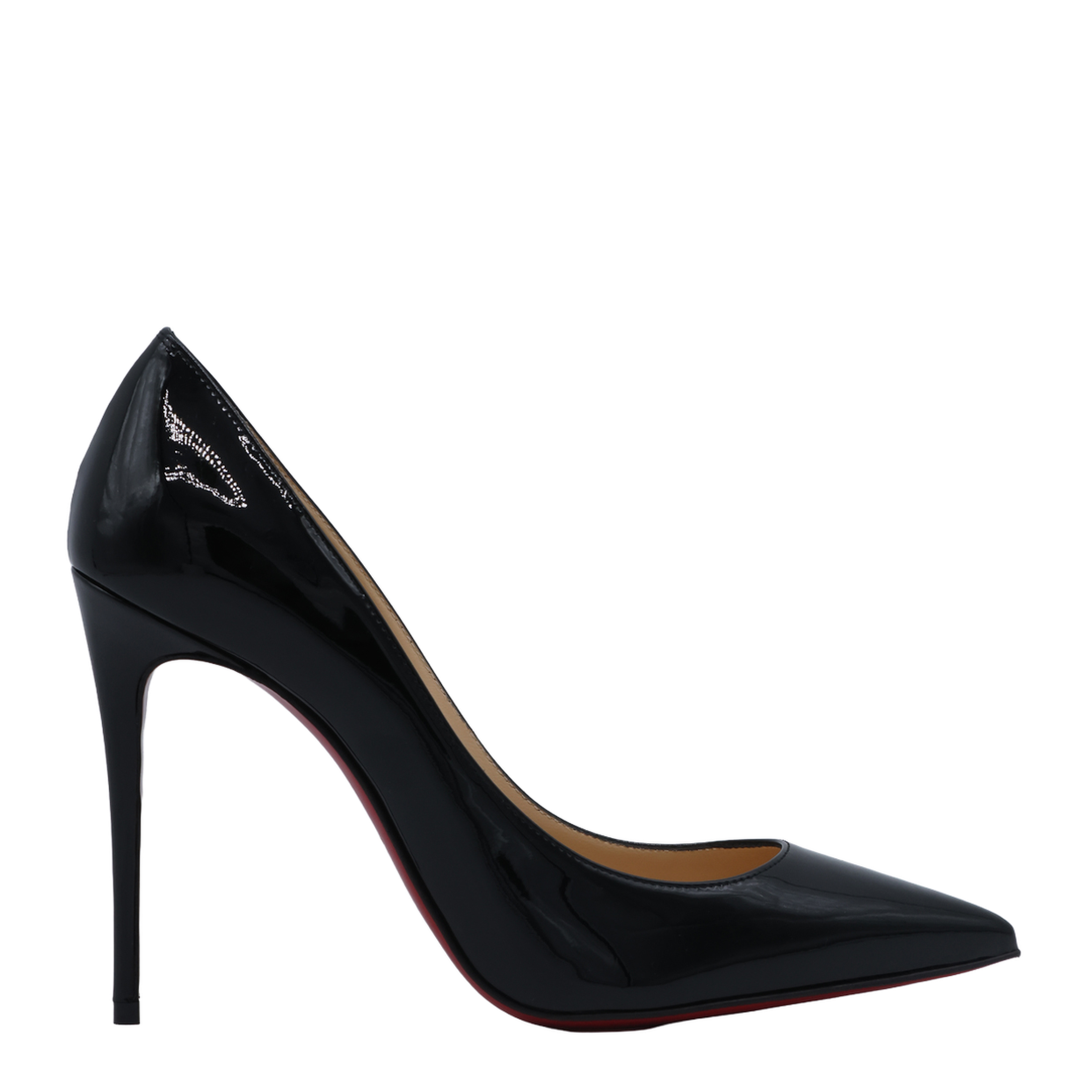 Black Patent-Leather Stiletto Pumps