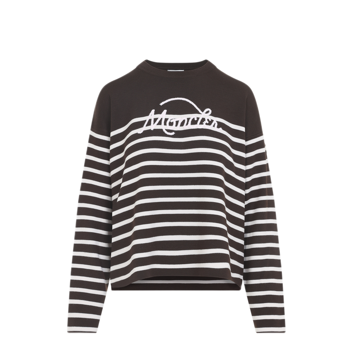MAYFEYR - Moncler - Striped Logo Knit Sweater - L20939C00005M1131P25