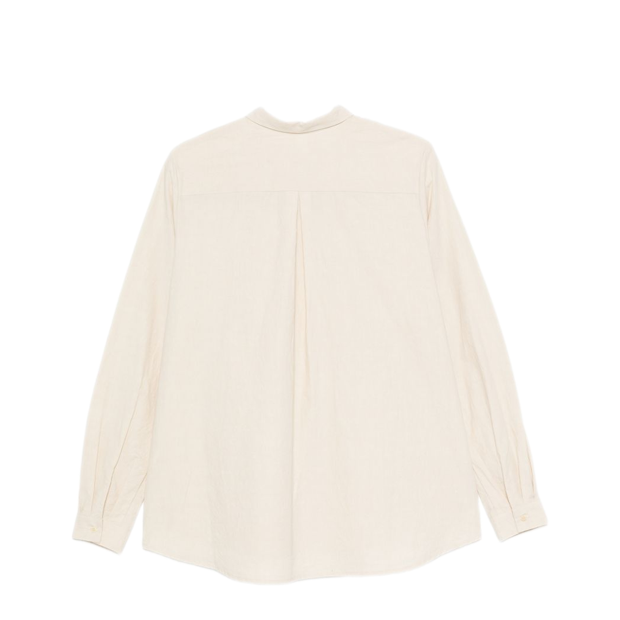 MAYFEYR - Apuntob - Beige Button Fastening Cotton Shirt - P1895TS995NATURALE
