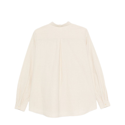 MAYFEYR - Apuntob - Beige Button Fastening Cotton Shirt - P1895TS995NATURALE