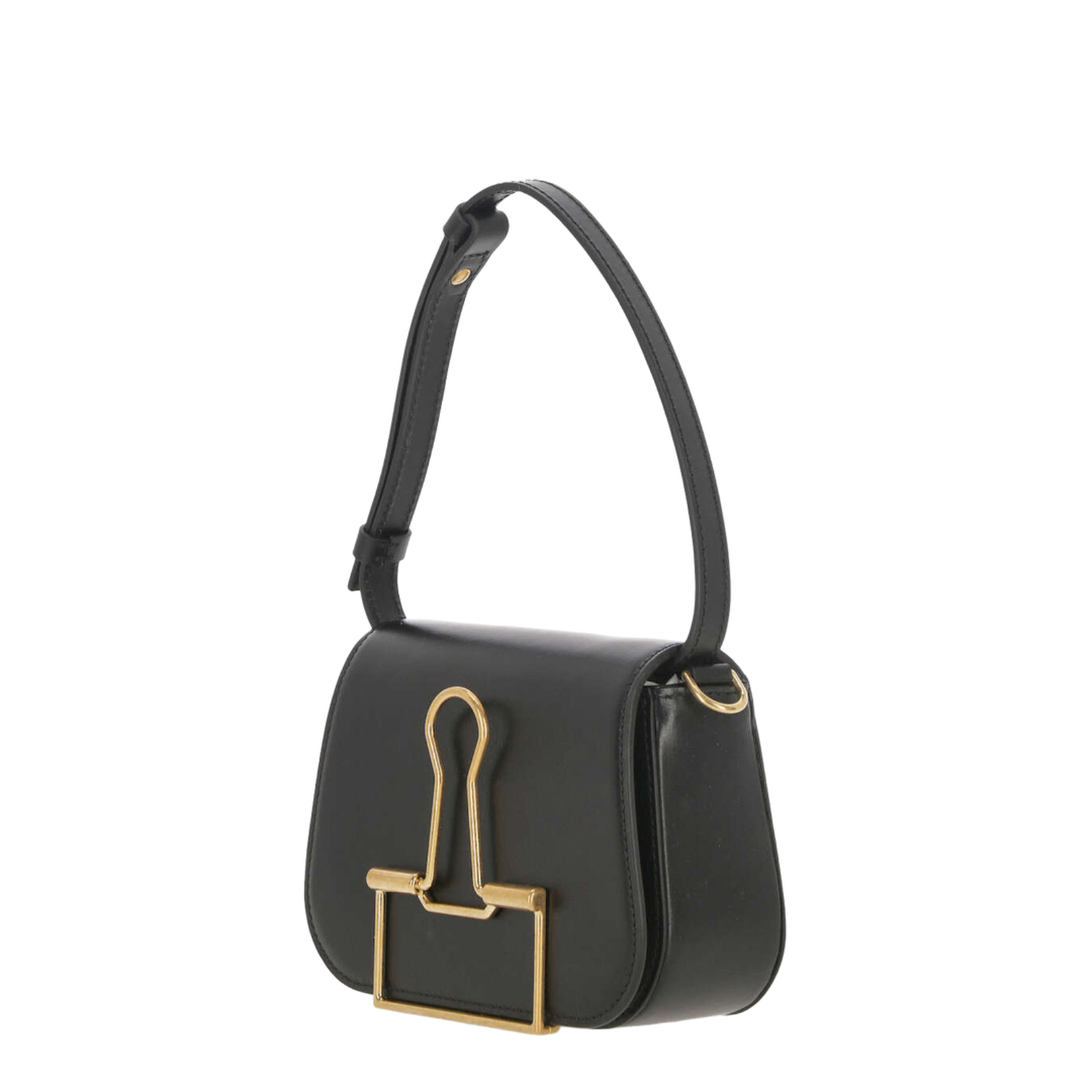 Skeleton Binder Leather Shoulder Bag