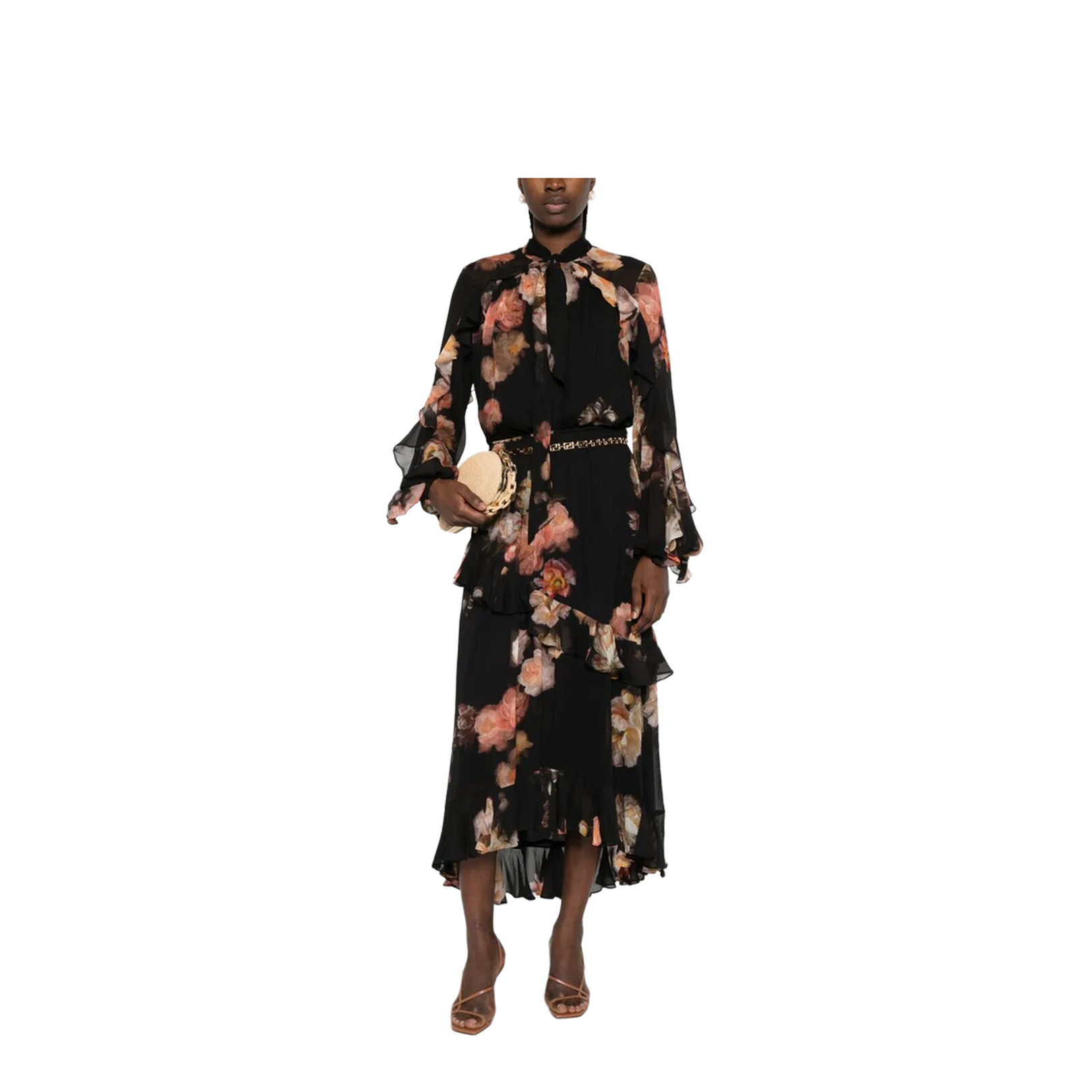 Hypnotic Satin Shirt Denim Paisley