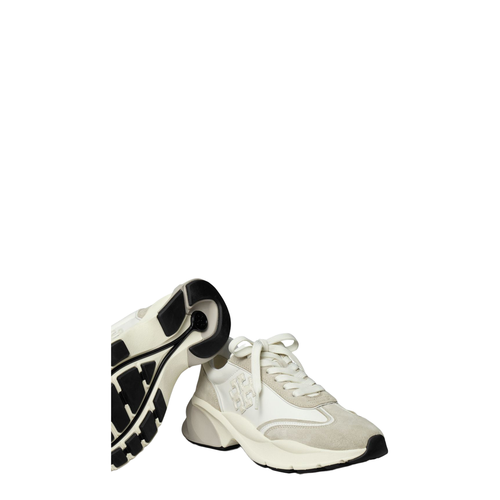 Canvas and Leather Suede Sneakers