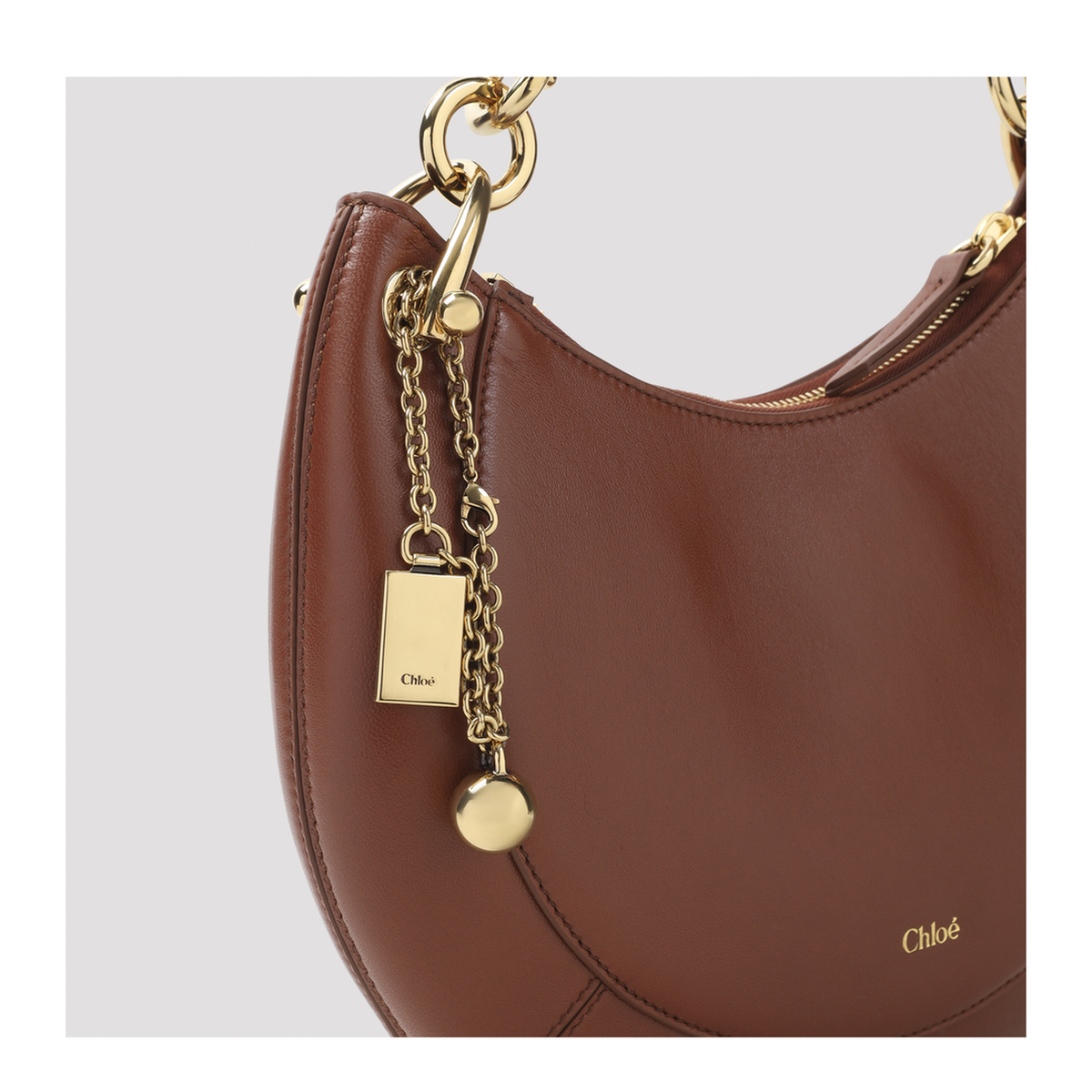 Banana Small Nappa Lambskin Handbag - Blushy Brown