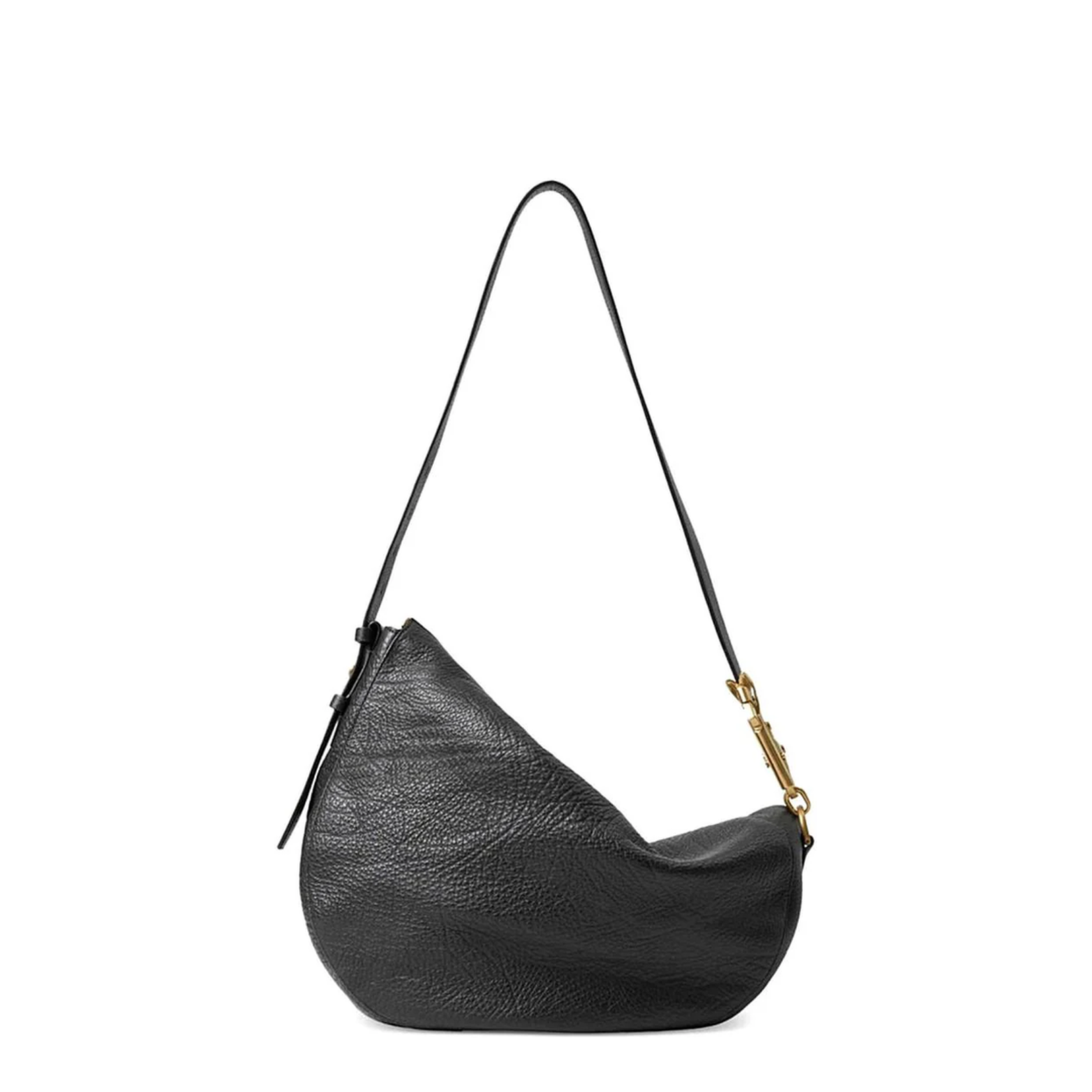 Medium Knight Ring Detailed Leather Shoulder Bag