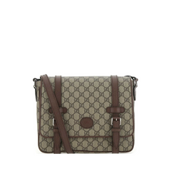 GG Supreme Messenger Bag, Silver Hardware