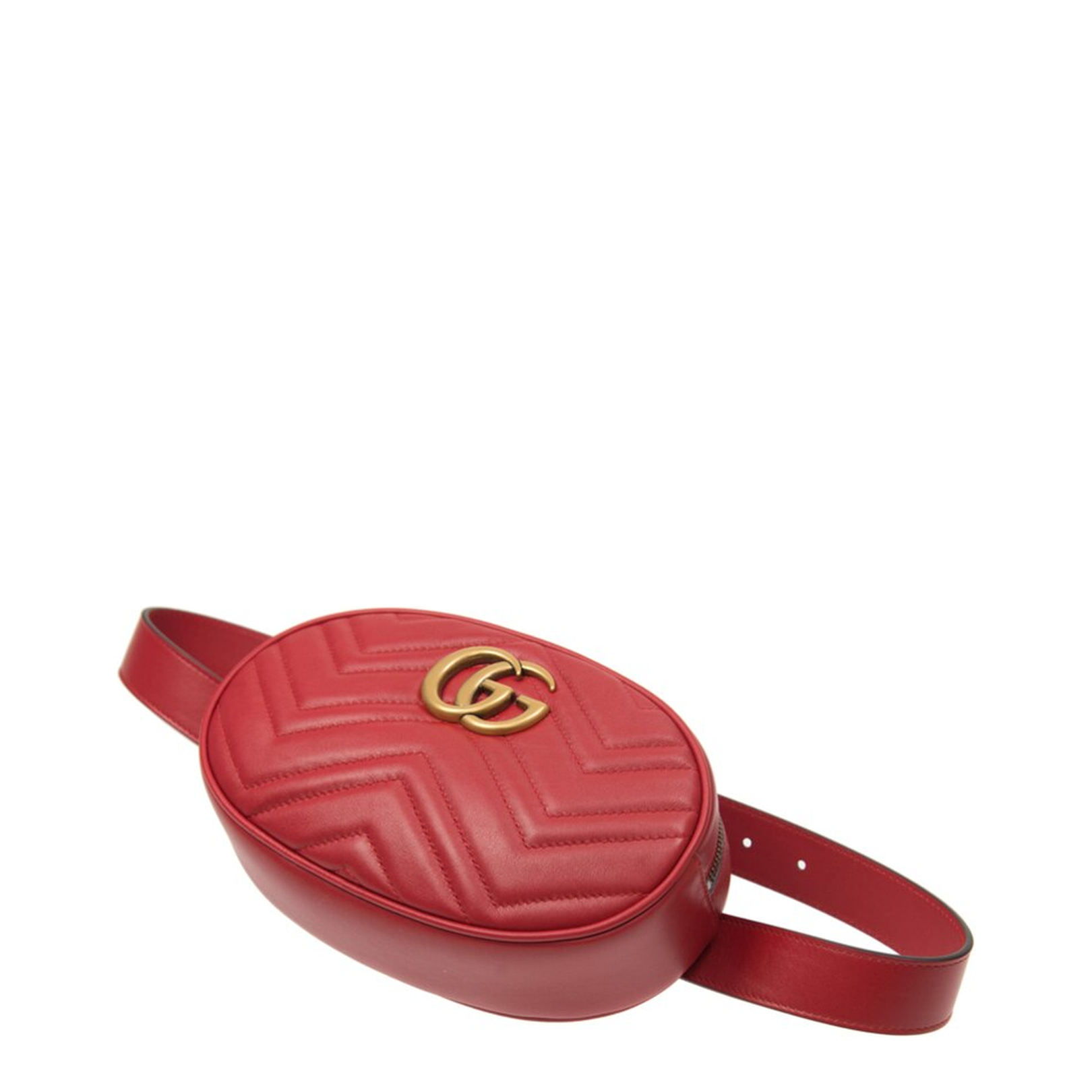 GG Marmont Small Leather Camera Bag - Red