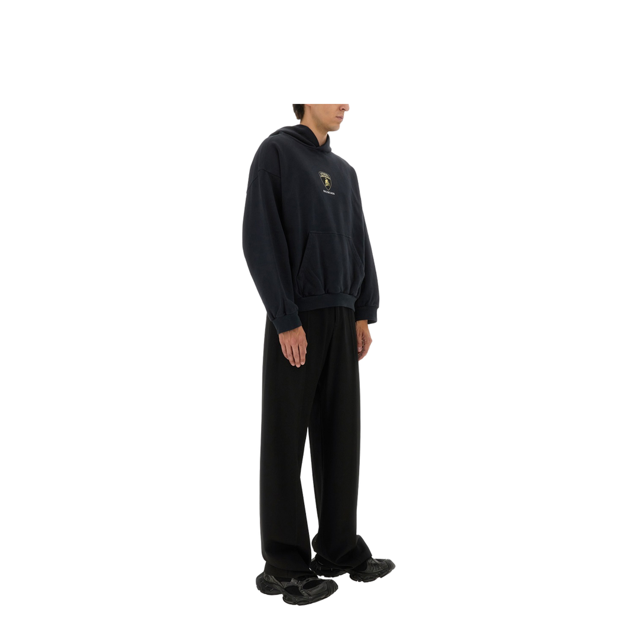 Hoodie with Lamborghini Shield Motif