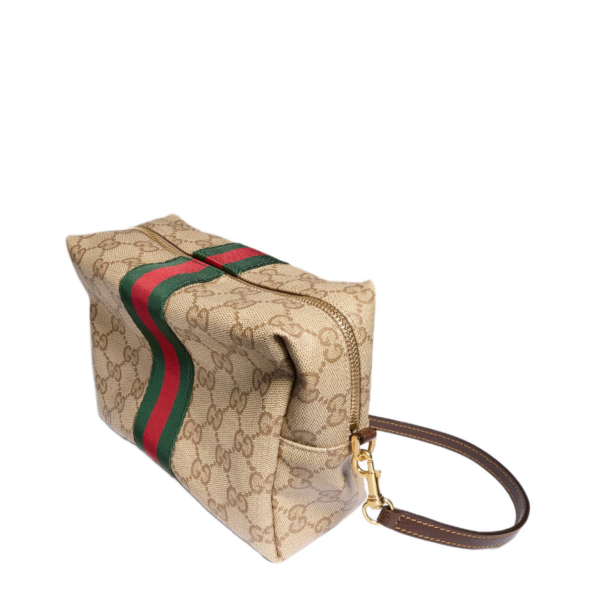 GG Supreme Canvas Toiletry Case - Beige/Ebony Supreme