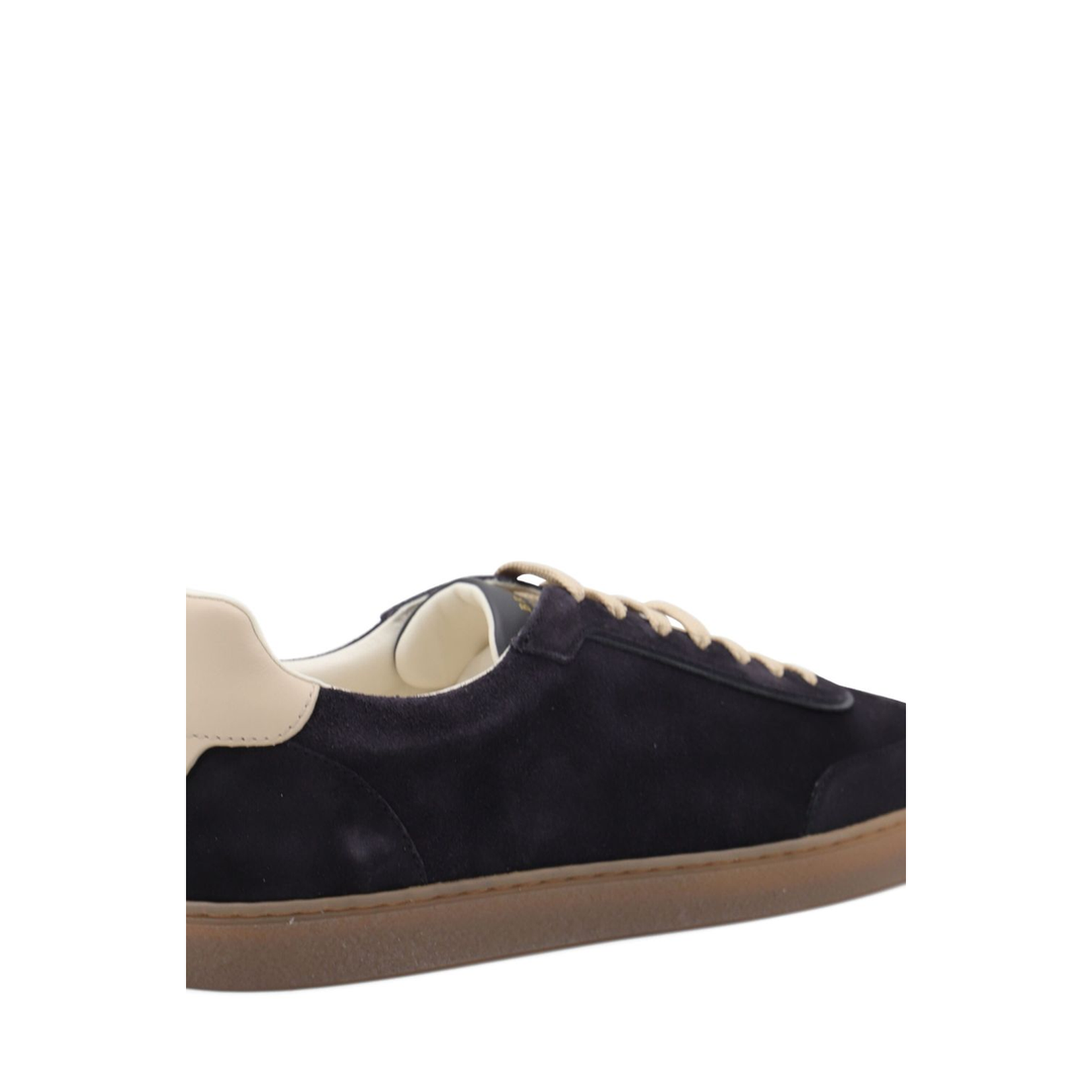 Leather-Trimmed Suede Sneakers