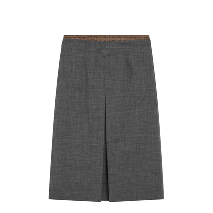 MAYFEYR - Prada - Slate Grey Wool Skirt - P10A8OOO6011F0480