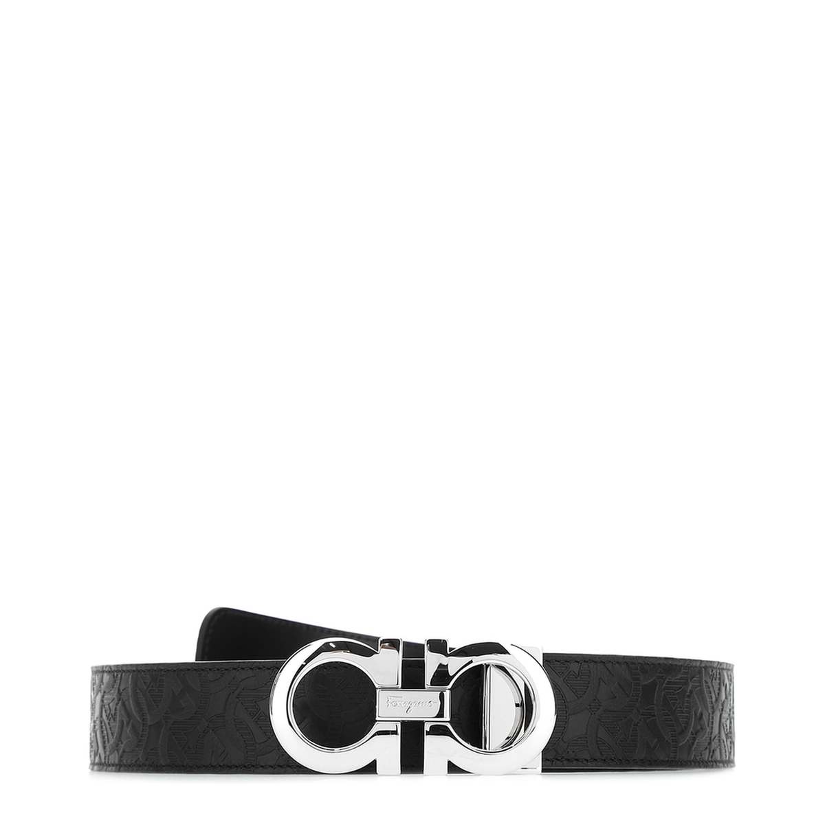 MAYFEYR - Ferragamo - Black Leather Reversible Belt - 675542724127NERO