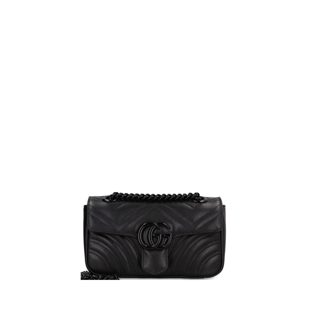 GG Marmont Mini Shoulder Bag, Lacquered Hardware