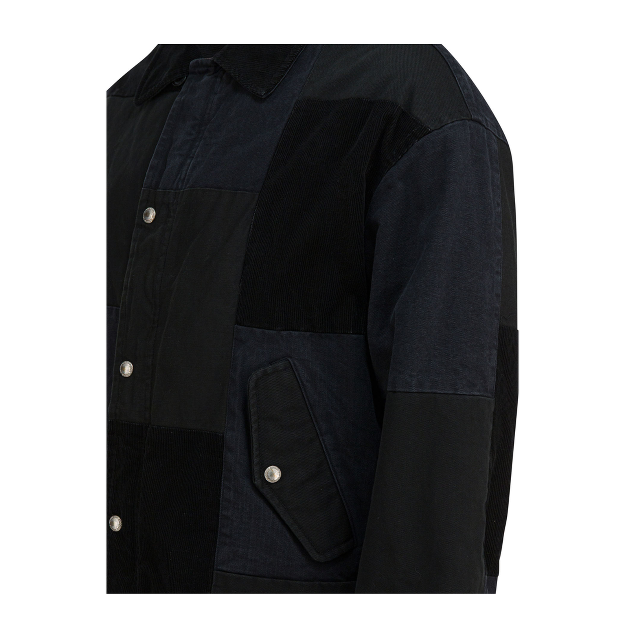 MAYFEYR - Comme Des Garçons Homme - Jacket With Tone On Tone Patchwork - HPJ021W251BLACKMIX