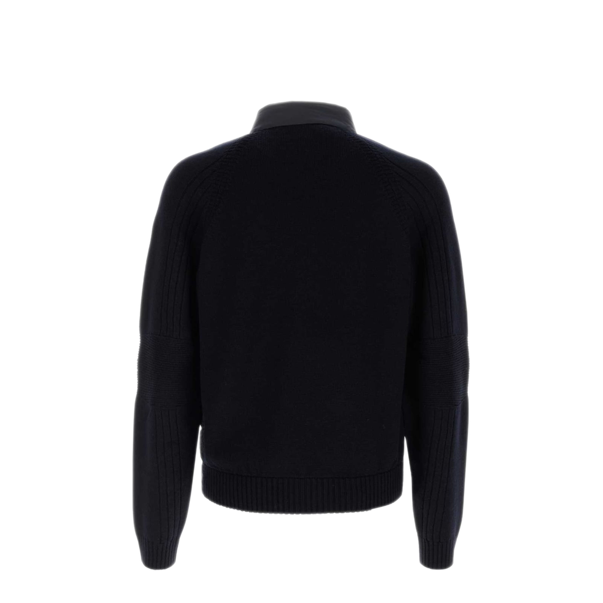 Midnight Blue Wool Blend Cardigan