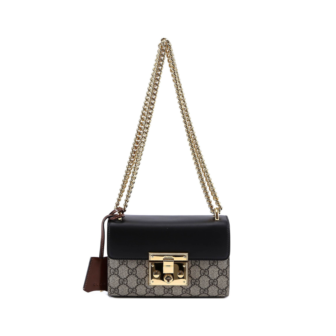 Padlock Mini Shoulder Bag, Gold Hardware